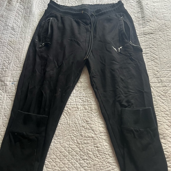 Squat Wolf Men’s Medium Black Jogger Pants - Picture 1 of 3